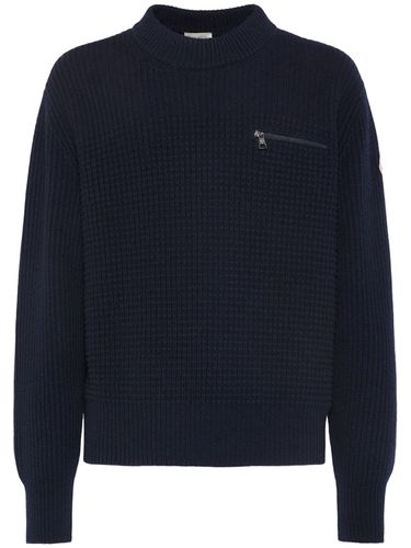 Virgin Wool & Cashmere Sweater - MONCLER - Modalova