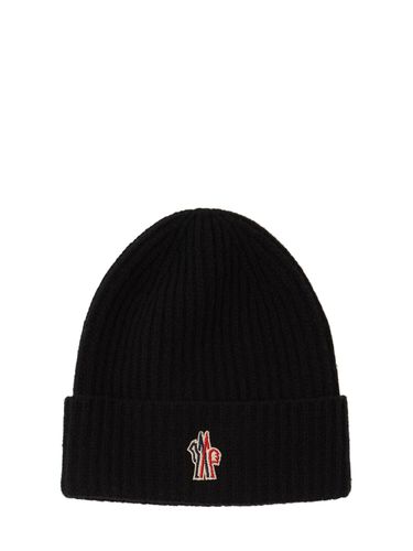 Logo Virgin Wool Beanie - MONCLER GRENOBLE - Modalova