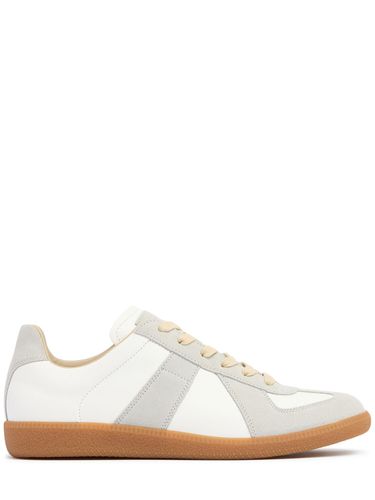 Replica Leather & Suede Low Top Sneakers - MAISON MARGIELA - Modalova