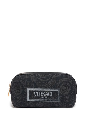 Barocco Embroidery Jacquard Beauty Pouch - VERSACE - Modalova