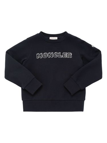 Sweatshirt Aus Baumwollfleece - MONCLER - Modalova