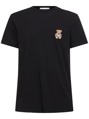 Teddy Patch Short Sleeve T-shirt - MOSCHINO - Modalova