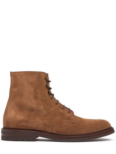 Suede Ankle Boots - BRUNELLO CUCINELLI - Modalova