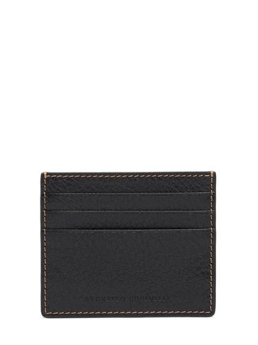 Logo Leather Card Holder - BRUNELLO CUCINELLI - Modalova