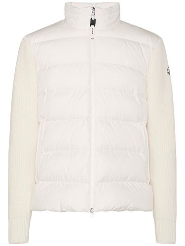 Virgin Wool Down Cardigan - MONCLER - Modalova