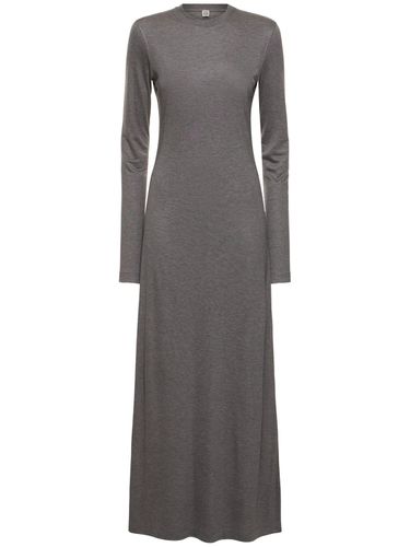 Oversized Tech Jersey Long Dress - TOTEME - Modalova