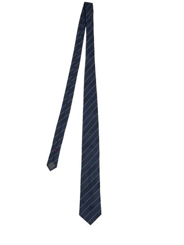 Chevron Silk Tie - BRUNELLO CUCINELLI - Modalova