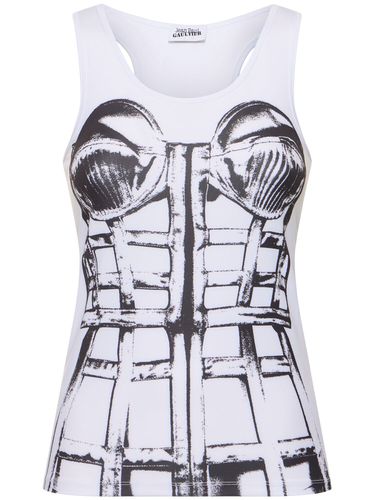 Printed Jersey Top - JEAN PAUL GAULTIER - Modalova