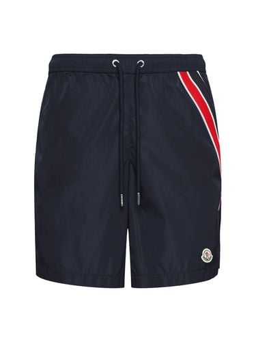 Badeshorts Aus Stretch-nylon Mit Pfeilmotiv - MONCLER - Modalova