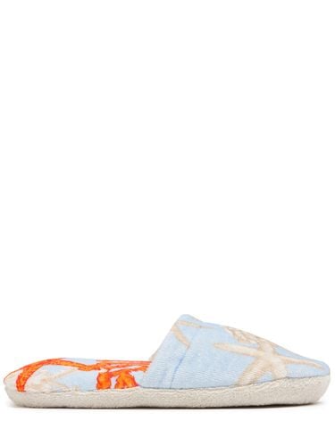 Barocco De La Mer Bath Slippers - VERSACE - Modalova