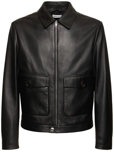 Leather Bomber Jacket - BALLY - Modalova