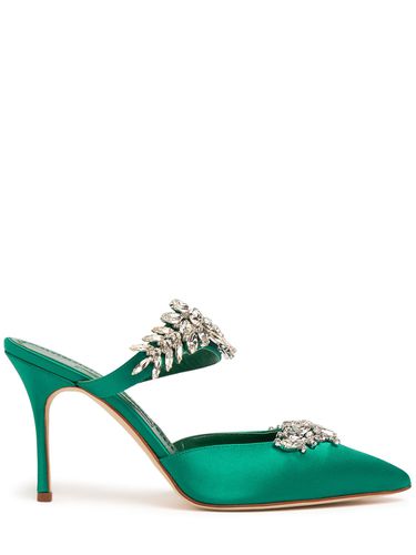 Mm Lurum Satin Mules - MANOLO BLAHNIK - Modalova