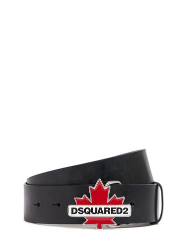 Logo Leather Belt - DSQUARED2 - Modalova