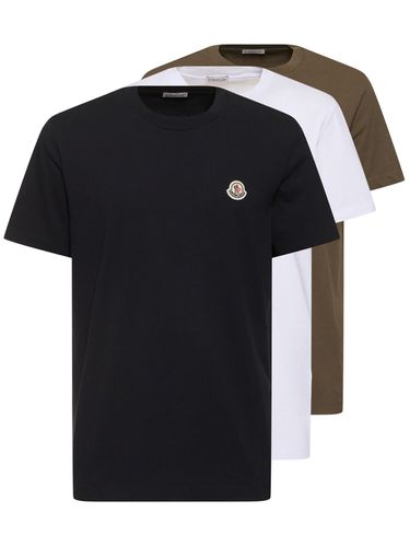 Pack Of 3 Cotton T-shirts - MONCLER - Modalova