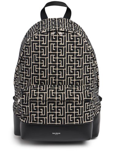 Monogram Jacquard Backpack - BALMAIN - Modalova