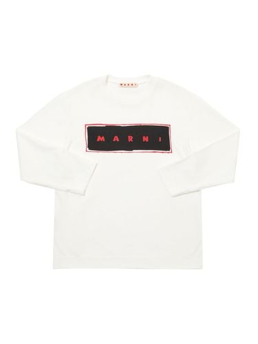 Camiseta De Manga Larga Con Logo - MARNI JUNIOR - Modalova