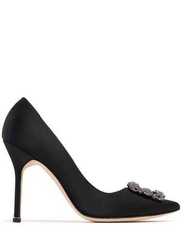 Mm Hohe Pumps Aus Spitze Und Satin „hangisi“ - MANOLO BLAHNIK - Modalova