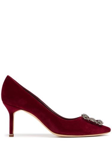 Mm Hangisi Velvet Pumps - MANOLO BLAHNIK - Modalova