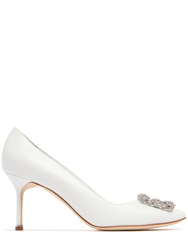 Mm Hangisi Leather Pumps - MANOLO BLAHNIK - Modalova