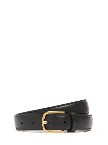 Slim Palmellata Leather Belt - TOTEME - Modalova