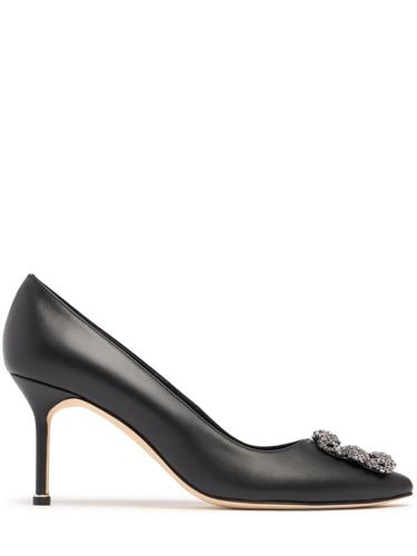 Mm Hangisi Leather Pumps - MANOLO BLAHNIK - Modalova