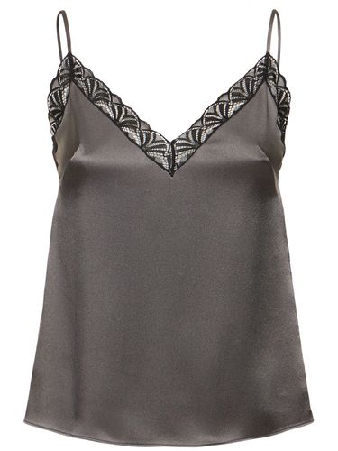 Satin & Lace Camisole Top - ALBERTA FERRETTI - Modalova