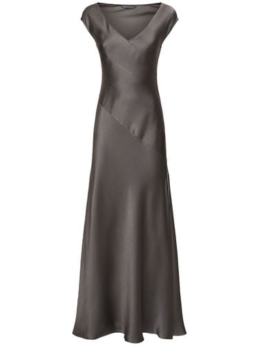 Satin Long Dress - ALBERTA FERRETTI - Modalova