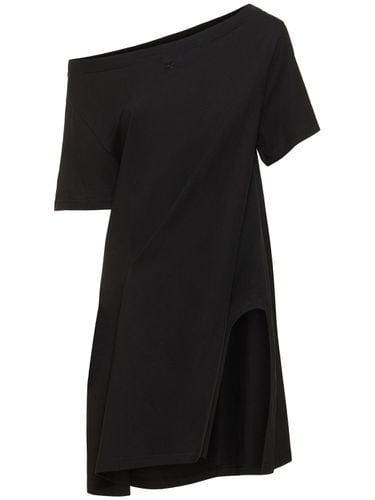 Boatneck Cotton Mini Dress - COURREGES - Modalova