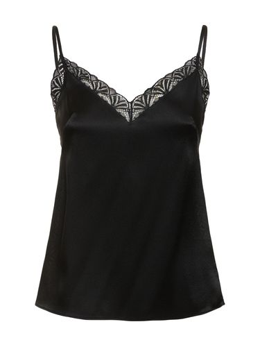 Satin & Lace Camisole Top - ALBERTA FERRETTI - Modalova