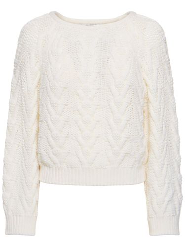 Wool Knit Crewneck Sweater - ALBERTA FERRETTI - Modalova