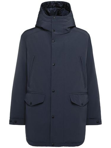 Tech & Cotton Down Long Jacket - MONCLER - Modalova