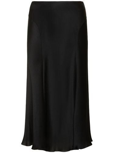 Satin Midi Skirt - ALBERTA FERRETTI - Modalova