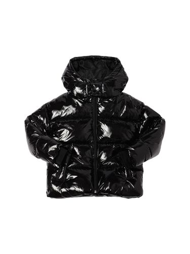 Chaqueta Acolchada De Nylon Con Capucha - KARL LAGERFELD - Modalova