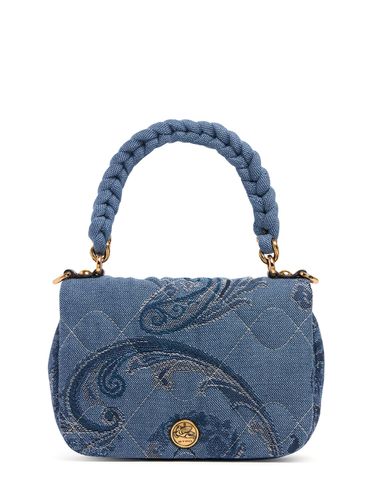 Bolso Xs Bond De Denim Jacquard - ETRO - Modalova