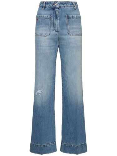 Alina Denim High Waisted Wide Jeans - VICTORIA BECKHAM - Modalova