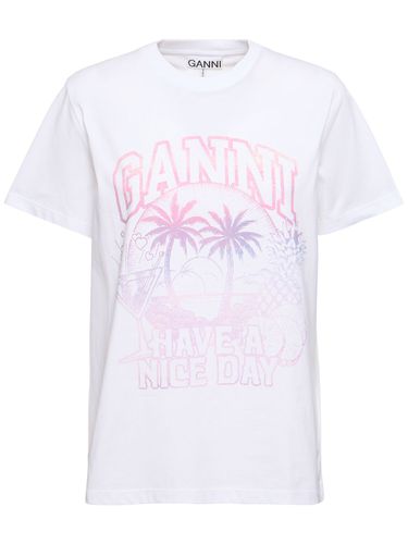 Cocktail Relaxed Basic Jersey T-shirt - GANNI - Modalova