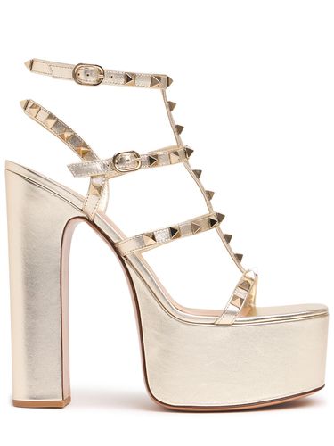 Mm Rockstud Metallic Leather Sandals - VALENTINO GARAVANI - Modalova