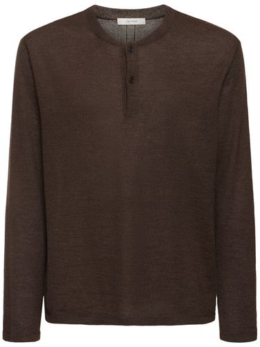 Ennio Wool & Silk Long Sleeve T-shirt - THE ROW - Modalova