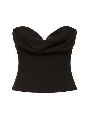 Strapless Wool Blend Corset Top - MAGDA BUTRYM - Modalova