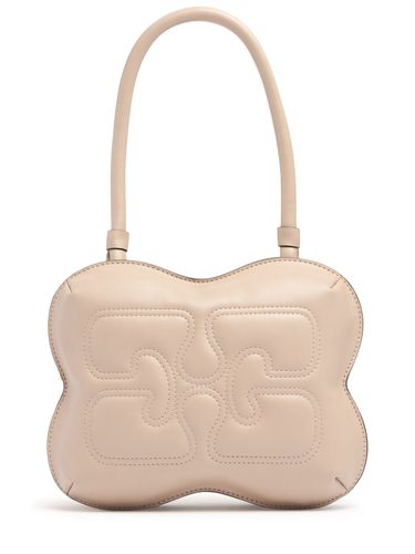 Butterfly Recycled Leather Shoulder Bag - GANNI - Modalova