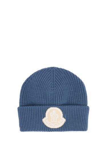 Gorro Beanie De Lana Con Logo - MONCLER - Modalova