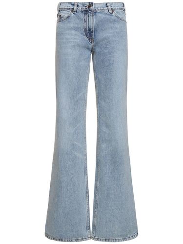 Mid Rise Denim Flared Jeans - MAGDA BUTRYM - Modalova