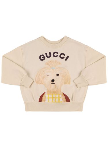 Sudadera De Fieltro De Algodón - GUCCI - Modalova