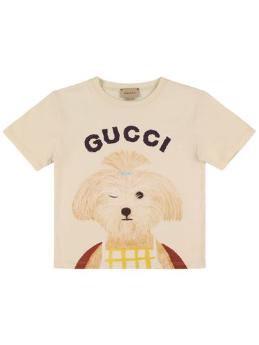 Camiseta De Algodón - GUCCI - Modalova