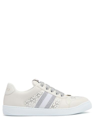 Mm Screener Leather Sneakers - GUCCI - Modalova