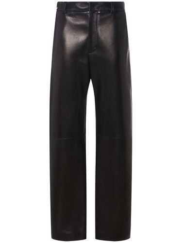 Leather Rounded Leg Pants - BOTTEGA VENETA - Modalova