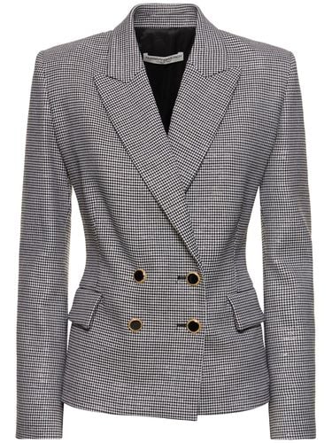 Houndstooth Wool & Lurex Blazer - ALESSANDRA RICH - Modalova