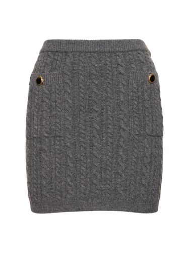 Wool Knit Mini Skirt - ALESSANDRA RICH - Modalova