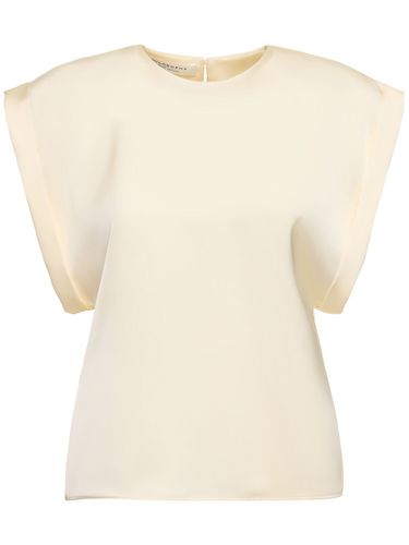 Satin Crewneck Top - PHILOSOPHY DI LORENZO SERAFINI - Modalova