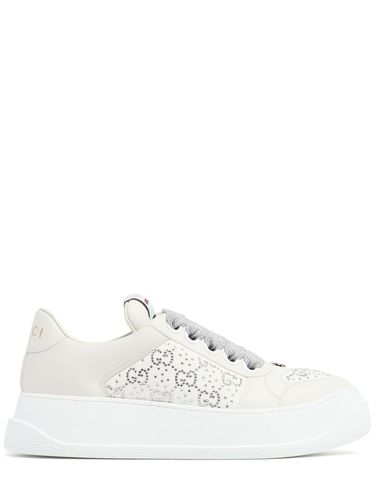 Mm Screener Leather Sneakers - GUCCI - Modalova